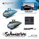 Mini simulation six-way wireless remote control submarine toy children's super fast boat model boy and girl birthday gift six-way remote control nuclear submarine black