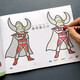 
Ultraman's simple drawing collection 8 volumes, introduction to drawing, creative coloring, large painting book, kindergarten graffiti hand-painted comics, children's toys, painting book, boys and girls' birthday gift, Zhang Yixing 618