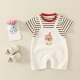 
Disney brand children's clothing baby short-sleeved clothes summer thin baby boy summer onesie newborn full moon crawling suit 6210 white 66cm
