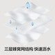 YOUKESHU C-level laundry bag mesh bag underwear bra wash bag anti-deformation household washing machine special white 18*19CM