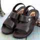 Huili Shanghai Huili Sandalen Herren Sommer einfache Nicht-Schlupf-Kee-resistente tägliche Arbeit Freizeit zwei-Wear Strandsandalen Huili 3888 Brown 41
