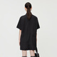 Jiangnan Buyi (JNBY) Sommer Frauen- onesie losen lässiger Straight Shirt Kragen Pendelstil 5o4f14110 001/Schwarz L.