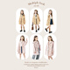 Duomiaowu Girls Trench Coat Осеннее детские средние двойные двойные девочки модная британская стиль M008 Khaki 120