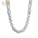Jin Yixin platinum men's necklace, platinum men's PT950 platinum necklace, elegant, simple and fashionable platinum chain, men's platinum, weighs about 58.37 grams, is about 64cm long and 6mm wide