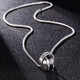 QMXD engraved titanium steel necklace men's trendy hip-hop high-end men's pendant trendy brand versatile clavicle chain handsome accessories necklace