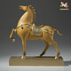 Master Copper <Pferd zum Erfolg> Wohnzimmer Desktop Kupferpferd Ornamente Home Decoration Crafts Horse zum Erfolg (Ruyi Orange)