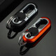 Tbonpei keychain men, lock ring, lock keychain, car keychain, anti-lost keychain, sturdy and durable waist hanging modern black