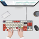 
Logitech G502 HERO master wired mouse gaming mouse chicken-eating mouse K835 mechanical keyboard TTC axis mechanical keyboard macro programming gaming mouse set K835 blue axis-red and white keycap + G502-red and white sticker model