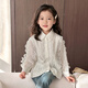 Tutu Little Elephant Girls White Shirt 2026 Spring New French Gentle Lace Shirt Sweet and Versatile Children's Tops Children's Clothes Off-White 130 Height About 130cm