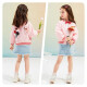 Disney Disney children's clothing children's jacket girls woven baseball top sports casual outing clothes 2021 spring DB111IE09 romantic pink 110