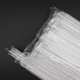 Set of disposable soy milk straws, transparent colorful thin straws, independent commercial food-grade plastic straws in bulk, individually packaged, hardened, 16*0.6cm, 100 pieces