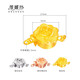 维娜丝 珍珠链扣连接扣穿珍珠项链手链饰品配件 维修DIY 925银梅花扣接头搭扣锁扣 YS1047-玫瑰金色 珍珠扣