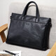 Golf (GOLF) business briefcase men's first-layer cowhide handbag men's 15-inch computer bag briefcase gift for boyfriend