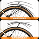 Rock Brothers Road Bike Fender Flat Highway Touring Vehicle zerlegt schnell 700C Schlamm.