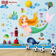 
Watch (musong) cartoon wall stickers children's room layout kindergarten stickers school wall stickers decoration painting wallpaper self-adhesive wallpaper animal world AY9221