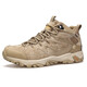 
HUMTTO outdoor anti-slip wear-resistant hiking shoes autumn and winter outdoor men's hiking shoes sand color regular-3520 40
