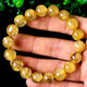
Colorful Lotus Blonde Crystal Bracelet Gold Wire Bracelet Jewelry Chinese Valentine's Day Gift B694#10mm