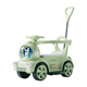 Zhio Twist Car Electric Motorcycle Baby und Kinder aufladen Schiebern leichter Trolley 1-3-6 Jahre alte Anti-Swing Rolling Car Standard Green Electric Model-Bluetooth Music + Leitplanke