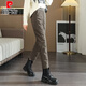 Pierre Cardin down pants for women's outer wear in winter 2025 new fashionable minus 40 degree cold protection thickened white duck down lightweight cotton pants card color one size fits all 30124-133Jin Jin equals 0.5 kg