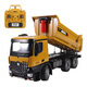 
Huina Toy 582 remote control alloy dump truck engineering truck dump truck electric simulation children's boy toy birthday gift remote control alloy dump truck three electric one charge