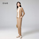 
Niannujiao 2023 summer style shopping mall same style trousers for women nine-point straight pants cigarette pants for women thin and breathable camel-67.9% nylon blend CNT3881 XL[130-145Jin[Jin equals 0.5 kg]]