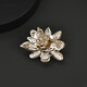 Camalon brand brooch for women 2025 new trendy high-end flower design luxury pearl accessories suit coat corsage gold