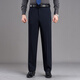 Sommer Casual Hosen Herren Anti-Falten-Anzughose Männer losen geradlinigen Haushosen mittleren Alters und ältere Vaters Hosen Männer 9902 hellgrau [Frühling und Herbstdicke] 29 [2 Fuß 2 Taille]