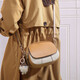 
Miss Miao Luxury High-end Brand Ladies Small Bags Gifts for Girls New versatile One-shoulder Crossbody Bag Commuter Small Round Bag Brown + Hanging Ornament (Korean version of literary and casual versatile)