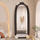 Feiwang Tengda Ganzkörper Spiegel bodenstörendem Mirror Home Schlafzimmer Spiegel Internet Promi Ins Style Cloding Store Anpassungsspiegel Spezialförmiger Bären-Dressing-Mirror Milk Tea Bär [60*160] Lieferung an Ihre Tür [Ultra-klare Spiegel exquisite weiche Tasche]