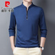 Pierre Cardin 2025 Neuer Herbst-Top-Herbst-Winter-Winter mittleren Männer mit langem Ärmeln Casual Autumn Ständer Kragen Sweatshirt Herbst Strick 6623 Baolan 165