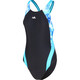 Yingfa children's swimsuit one-piece swimsuit training competition racing little girl swimsuit single-layer breastless pad medium-sized girls swimsuit 679-1 black and blue 3XL (reference weight 100-115 Jin [Jin equals 0.5 kg])