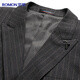 Romon suit suit men's suit men's suit double-breasted casual retro men's slim professional wedding groom's dress