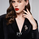 Jay flower brooch, high-end female corsage, suit pin, birthday gift for mother, mother-in-law, elders