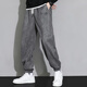Pantalones de gamuza dingfengbaoluo pantalones casuales de primavera masculina marca de tierras sueltas de moda pesada k575 gris oscuro xl