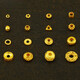 DR-FLVVS Wenhua Spacer 18k Gold Methode ancienne Méthode ancienne Gold Snowflake Gear Spacer UFO Perles de bijoux de bricolage Bracelet Bracelet Back-Malled Spacer / Single (Non.: YJ673)