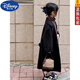Disney (DISNEY) manteau en laine pour fille manteau en laine mi-long 2024 automne et hiver nouveau style épaissi manteau polyvalent tendance noir 150 cm