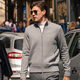 Mr. Stoff reines Woll -Strickjacke Herren 2025 Frühling und Herbst Neues verdickte Langarm -Strickjacke BT12312 Vulkanasche S (165)