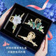 Jianlu Hair Clip Women's Back Hair Clip Hair Accessory High-End Hair Clip Hair Accessory Chinese Valentine's Day Gift for Girlfriend Butterfly Flower Tassel Hair Clip Gift Box