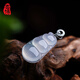 Baibo Jade High Ice Bean Gean Colgante Natural Birmés A Grade A 18K Controlado Jade Colgante Beato de frijoles Bean Ax1105