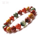 
Xiyu natural colorful rabbit hair crystal bracelet for women and men, Fulu and longevity yellow green red rabbit hair, full hair color hair crystal bracelet for fine grade colorful rabbit hair 7mm (number 14053) (