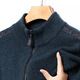 Kangaroo Herren 100% Cardigan Herren Reißverschluss Cardigan lässig warm warm warm warm Herren Pure Woll Stand Collar Strickpullover Jacke Yelan 165/M Vorschlag 120jin [Jin gleich 0,5 kg] oder weniger