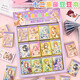 听雨轩十二星座豆豆本贴纸本贴纸少女心手帐素材本随身日记DIY装饰创意可爱卡通贴纸画女孩儿童批发 12本装(每个星座各1本)