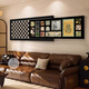 Huaixue mittelalterlicher Stil Wohnzimmer Dekorative Gemälde Nische Bailian Sofa Hintergrund Wandmalereimalerei Französisch Retro High-End-überlagerte Hängsmalerei E838 180*76/180*60 Kristallporzellan Aluminiumlegierung schwarzer Rahmen