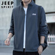 JEEP SPIRIT Jeep jacket men's cardigan sweatshirt men's spring and autumn men's casual loose trendy polar fleece tops