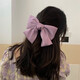 Yililuo Big Bow Hairpin French Retro Satin Net Red Hair Accessory Women's Half-tied Hair Temperament Top Hairpin at the Back of the Head Bow Milky White