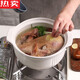 Geyunmao importierte Qualität Auflauf mit hoher temperaturfester Topf Keramik kleiner Auflauf-Auflauf-Topf-Eintopf-Haushaltsgasgasgasgas-Topf-Suppe 0 ml Weiß 3271 Geeignet für 3-5 Personen