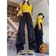 7 High Street Workwear Casual Pants для мужчин и женщин в летнем дизайне прямой пары с широкими мужскими штанами Nynz-687 Blue 2xl [Предлагаемый вес 125--140Jin [Jin равняется 0,5 кг]]
