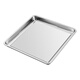Shengnian stainless steel square tray commercial household dish plate fish plate punching plate dryer oil tray barbecue plate 410 material non-porous type extra thick type 50x50x4.8cm