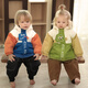 Bali Piggy Boy's Charge Jacket Autumn Outdoor Cover Children's Clothes 2024 New Early Spring Autumn Baby Girl Jacket Three-Proof 2-piece Set Green 90 cm