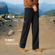 
Camel work pants for men and women autumn waterproof casual pants for outdoor hiking sports pants plus velvet woven charge trousers Y14CAY6625A, Phantom Black, men [added velvet] L
